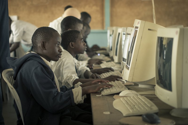 Students at Dowa Secondary School